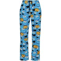 Sesamstraße Pyjama-Hose - Krümelmonster - Gesicht - S bis 3XL - für Damen - Größe 3XL - blau  - EMP exklusives Merchandise! von Sesamstraße