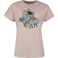 Sesamstraße T-Shirt - No Waste - S bis XXL - für Damen - Größe M - altrosa  - EMP exklusives Merchandise! von Sesamstraße