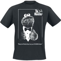 Sesamstraße T-Shirt - The Cookie Monster - S bis XL - für Männer - Größe S - schwarz  - EMP exklusives Merchandise! von Sesamstraße