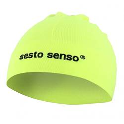 SestoSenso Funktionsmütze Laufmütze Thermo Active Jogging Trekking Outdoor Sesto Mütze Camo (Gelb-neon) von SestoSenso
