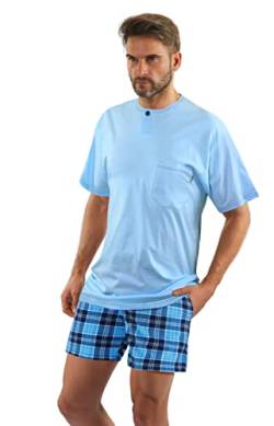 SestoSenso Herren Schlafanzug Pyjama 2-Teiler Sesto Baumwolle Kurz Baumwolle Nachtanzug (as3, Alpha, l, Regular, Regular, 2629/13) von SestoSenso
