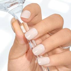 Sethexy Weiß Kurzer Vierkant Press On Nägel Handgefertigt Acryl Glänzend Einfach Falsche Nägel Salon Qualität Falsche Nägel für Frauen und Mädchen 20PCS (E) von Sethexy