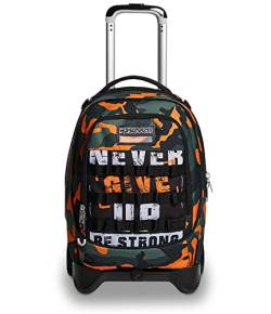 Seven TROLLEY, Rucksack mit Trolleyfunktion, Schulranzen mit Rollen, 3 in 1, Abnehmbarer Rucksack, ab 1. Klasse, für Schule, Gymnasium, Reisen&Freizeit, Mädchen&Jungen, mehrfarbig, JACK-2WD CAMOUPIX von Seven