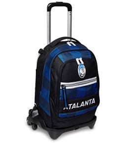 Seven TROLLEY JACK-3WD ATALANTA, Rucksack mit Trolleyfunktion, Schulranzen mit Rollen, 3 in 1, Abnehmbarer Rucksack, ab 1. Klasse, für Schule, Gymnasium, Reisen&Freizeit, Mädchen&Jungen, blau/schwarz von Seven