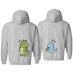 Sevpuikl Partner Pullover Mit Datum Für Pärchen Hoodie personalisiert Couple Geschenke King Queen Pullover Liebespaar Kapuzenpullover Partnerlook für Paar 1 Stück(grau-Men,2XL) von Sevpuikl