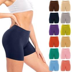 Sexy Basics Damen Boxershorts, Baumwolle, Stretch, leicht, 12 Stück - - Large von Sexy Basics