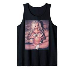 Heißes Mädchen auf T-Shirt - Mädchen mit Pistolen Tank Top von Sexy Girl auf T-Shirt für Männer von NSPART