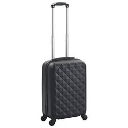 ShGaxin Hartschalen-Trolley, Handgepäck, Trolley Koffer, Reisekoffer, Rollkoffer, Hartschalenkoffer, Kofferorganizer, Schwarz ABS von ShGaxin