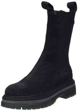 Shabbies Amsterdam Damen SHS1241 Chelsea Waxed Suede Ankle Boot, 1000, 37 EU von Shabbies Amsterdam