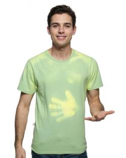 Shadow Shifter Erwachsene Herren/Unisex Farbwechsel-T-Shirt, wärmeempfindliche Farbverschiebung, Grün bis Gelb, Groß von Shadow Shifter