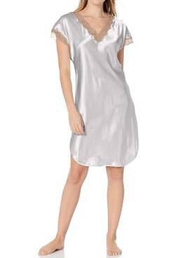 Shadowline Damen Charming Satin Chameuse Sleepshirt Nachthemd, Silber, 1X Mehr von Shadowline