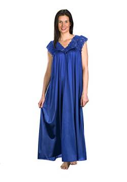 Shadowline Damen Silhouette Plus Size 53" Short Cap Sleeve Long Gown Nachthemd, Navy, 3X von Shadowline