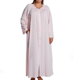 Shadowline Women's Plus-Size Petals 54 Inch Long Sleeve Long Coat, Pink, 3X von Shadowline