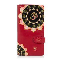 SHAGWEAR ® Portemonnaie Geldbeutel Damen Geldbörse Mädchen | Bifold Mehrfarbig Portmonee Designs: (Ohm Rot/Ohm) von Shag Wear