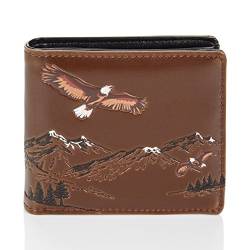 SHAGWEAR Geldbörse Männer Adler Herren Portemonnaie - Brieftasche - hochwertiger Männer Geldbeutel - Groß Adler/Mountain Eagle von Shag Wear