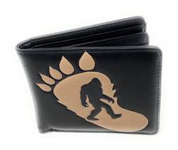 Sasquatch Bigfoot Herren-Geldbörse, Schwarz, Faltbare Brieftasche von Shag Wear