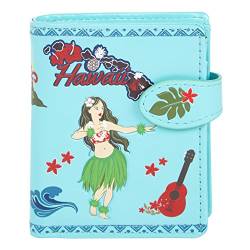 Shagwear ® Portemonnaie Geldbörse Damen Geldbeutel Mädchen | Bifold Mehrfarbig Portmonee Designs: (Aloha/Aloha) von Shag Wear