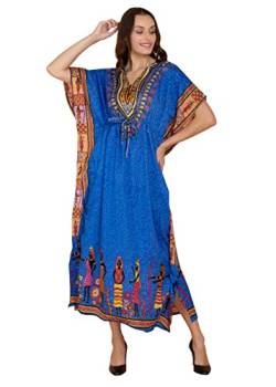 Shah Crafts. Women Tribal Design Style Kaftan Dress Kimono Top Gown Maxi Stylish Night Wear Dress Free Size von Shah Crafts.