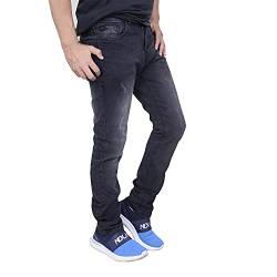 Men's Jeans Herren Jeans Slim Fit Style Blau Hose Regular Skinny Jeanshose Men's Stretchy Slim Fit Jeans (Black, W28/L30) von Shah Traders