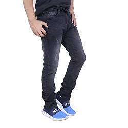 Men's Jeans Herren Jeans Slim Fit Style Blau Hose Regular Skinny Jeanshose Men's Stretchy Slim Fit Jeans (Black, W40/L34) von Shah Traders