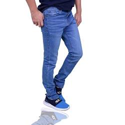 Men's Jeans Herren Jeans Slim Fit Style Blau Hose Regular Skinny Jeanshose Men's Stretchy Slim Fit Jeans (Light Blue, W34/L30) von Shah Traders