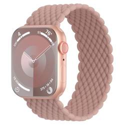 Shalila Dehnbares, geflochtenes Solo-Loop-Armband, kompatibel mit Apple Watch, 38 mm, 40 mm, 41 mm, 42 mm, 44 mm, 45 mm, 49 mm, für Damen und Herren, elastisches Nylonband, Sport-Armbänder für iWatch von Shalila