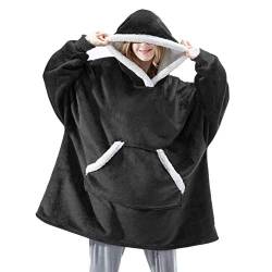 Shamdon Home Collection Oversize Hoodie Decke Damen, Unisex Kapuzenpullover, Riesen-Sweatshirt, Super weich und bequem, Geeignet für Erwachsene, Männer, Frauen, Jugendliche von Shamdon Home Collection