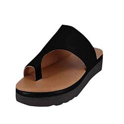 ShangSRS Bunion Splints, Damen Big Toe Hallux Valgus Unterstützung Plattform Sandale Schuhe Für Die Behandlung (37 EU, Schwarz) von ShangSRS