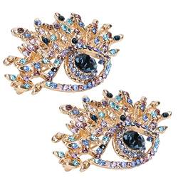 Frauen-Brosche, stilvoller Stil weit verbreitete Brosche blaues Auge für Party für Zeremonie für Hochzeit von Shanrya
