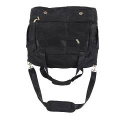 Weekender-Tasche, Damen-Sporttasche aus Polyester mit Zusatztasche für Reisen (Black) von Shanrya