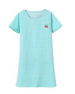 Druck Nachthemden Für Mädchen Kurzarm Kinder Schlafanzüge 86528Grün 140 von Shaoyao