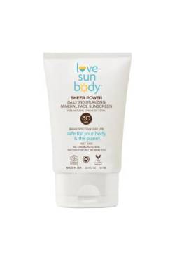 Love Sun Body Daily Mineral Face Sunscreen SPF 30 (Fragrance Free) | 100% Natural Broad Spectrum Mineral Zinc Oxide | All-Day Protection | Baby & Child Safe | Reef Safe Skincar | 90ml von SharpCost