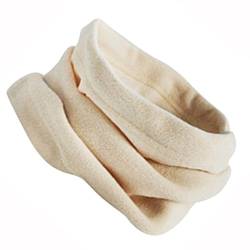 Fleece Schlauchschal Neck Warmer Schlauchtuch Rundschal Winter Loop Schal warmes Strickschal Kopftuch, Beige, one size von Sharplace