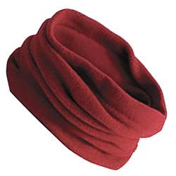 Fleece Schlauchschal Neck Warmer Schlauchtuch Rundschal Winter Loop Schal warmes Strickschal Kopftuch, weinrot, one size von Sharplace