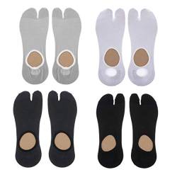 Sharplace 4Pair Elastische 2-Zehen Socken Socken Socken Geta Socken Size für Damen Herren von Sharplace