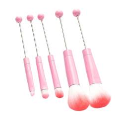 Sharplace 5 x Augen-Make-up-Pinsel-Set, Premium-Winkelpinsel, Augenbrauen, Metallgriff, DIY-Make-up-Pinsel-Werkzeug-Sets, Kosmetikpinsel für Frauen, Geschenk, Rosa von Sharplace