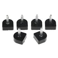 Sharplace 6 / Set Damen High Tips Stiletto Schuhabsatz Reparatur Dübel Zubehör, Schwarz, 10 x 11 mm von Sharplace