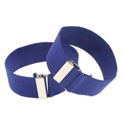 Sharplace Ärmelhalter, Verstellbare Hemd Hülsenhalter Strumpfbänder, Blau von Sharplace