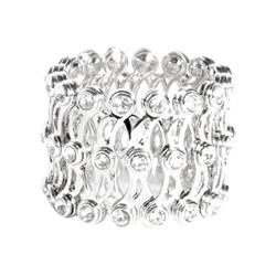 Sharplace Armreifen Armbänder, Fernrohr Ring Schmuck Armreif einziehbare Verformung, für Valentinstag Modische Multifunktions - Silber von Sharplace