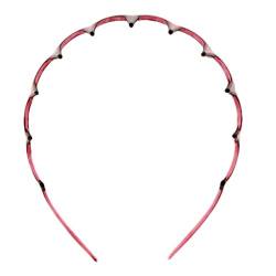 Sharplace Damen Haarreifen Zähne Kamm Haar Hoop Kopfband Welle Haarband , Weinrot von Sharplace