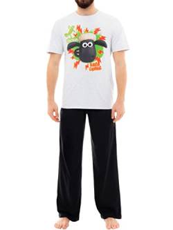 Shaun the Sheep Herren Schlafanzug Grau Large von Shaun the Sheep