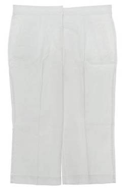 Sheego Culotte Caprihose Sommerhose 3/4 Hose Haremshose Shorts Damen Baumwolle, Farbe:weiß, Damengrößen:44 von Sheego