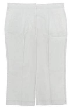 Sheego Culotte Caprihose Sommerhose 3/4 Hose Haremshose Shorts Damen Baumwolle, Farbe:weiß, Damengrößen:50 von Sheego