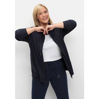 Sheego Sweatjacke Große Größen mit Stehkragen und Bindeband von Sheego