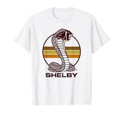 Shelby Cobra Seventies Vintage Striped Logo T-Shirt von Shelby Cobra