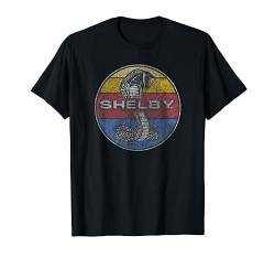 Shelby Cobra Vintage Rainbow Stripe Logo T-Shirt von Shelby Cobra