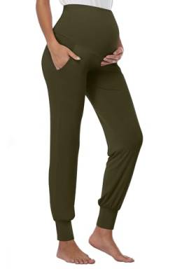 Shen&Qege Freizeithose für Schwangere, Umstandshose Damen Umstandsleggings Schwangerschaft Hosen Bequeme von Shen&Qege