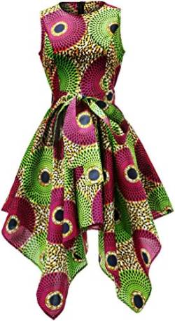 Shenbolen Frauen afrikanische Drucke Kleider Traditionelle Kleidung Casual Party Kleid - - Groß von Shenbolen