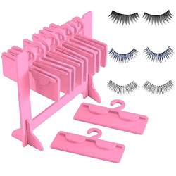 Falsche Wimpernhalter, Wimpernhalter, Ständer, falsche Wimpern, Organizer mit 10 Aufhänger, für Frauen und Mädchen von Shenrongtong