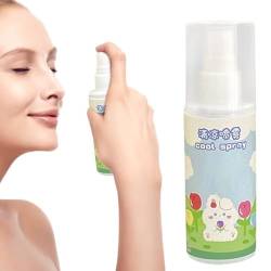 Shenrongtong Cool Down Spray, Kühlspray für die Haut,80 ml kühlender Ganzkörpernebel | Erfrischendes, schützendes, hautfreundliches Spray, das sofort die Temperatur senkt, kleines und leichtes Spray von Shenrongtong